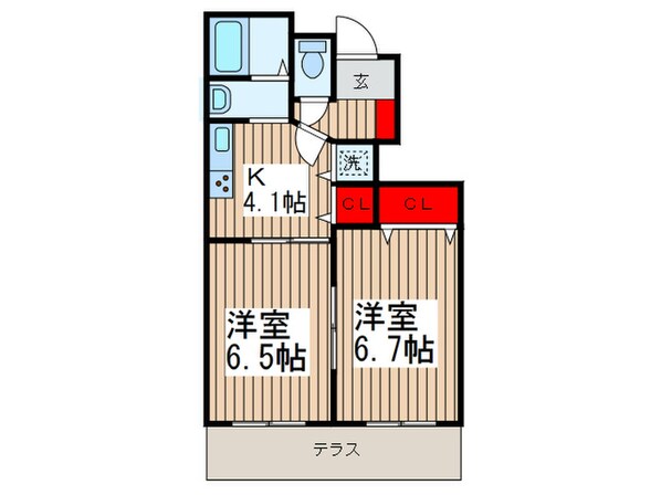 ビアンキ花崎Ａの物件間取画像